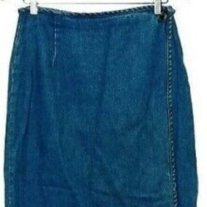 L.L. Bean Skirts - Vintage Boho Long Denim Wrap Skirt Size 8 28x34 L.L. Bean Skirts - Vintage Boho Long Denim Wrap Skirt Size 8 28x34